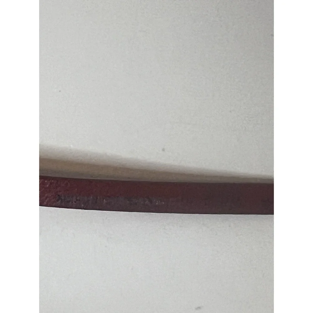 Rare Vintage Women's Red Leather Triple‎ Wrap Belt One Size Small Medium Large